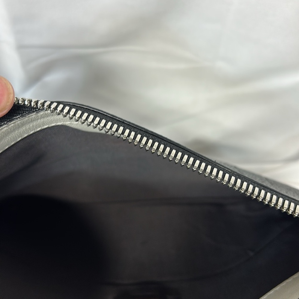 Rag & Bone Black pebbled Leather 11x8 clutch purse bag - Picture 7 of 13